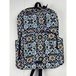 Vera Bradley Essential Backpack Lisbon Medallion Cool, NWT
